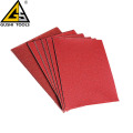 Papel de lija rojo de lijado de metal abrasivo de óxido de aluminio